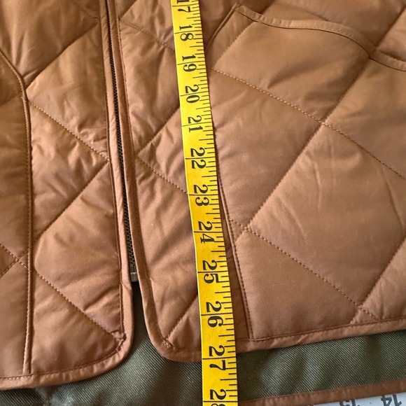 J.Crew NWT SZ LGE Sussex Quilted Vest Mens Brown Diamond Quilt Full Zip Pockets - Picture 16 of 16